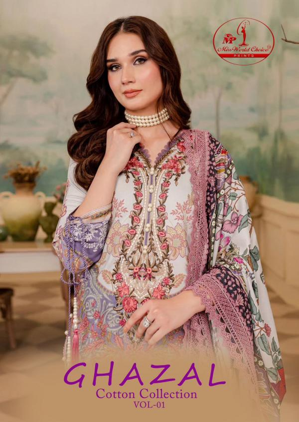 Miss World Ghazal Vol-01 – Karachi Dress Material